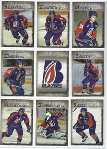2008-09 Kamloops Blazers (WHL) complete 27-card set