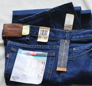 Unused VTG LEVI'S Two Horse Brand 549 Denim Jeans, Leather Tab, Men's Size 38x31 - Picture 1 of 9
