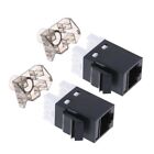 New 2Pcs UTP CAT6 Module RJ45 Connector Cable Adapter Keystone