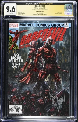DAREDEVIL #1 CGC Signed 9.6 ALAN QUAH Exclusive VARIANT ELEKTRA KINGPIN PUNISHER - Image 1 of 4
