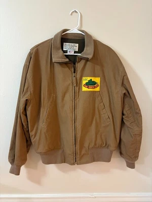 Chaqueta Tanque Avirex De Colección Ejército de EE. UU. Años 80 Hecha en EE. UU. Pinza Cremallera Parche USMC M Foto 1 de 4