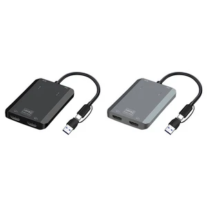 1920xFor 1080p Dual Monitor Adapter USB C USB A for Enhanced Productivity - Afbeelding 1 van 14