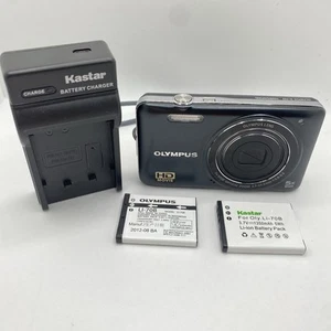 Olympus Digital Camera D-745 14.0MP Black Tested + Extra Battery & Charger - Imagen 1 de 14