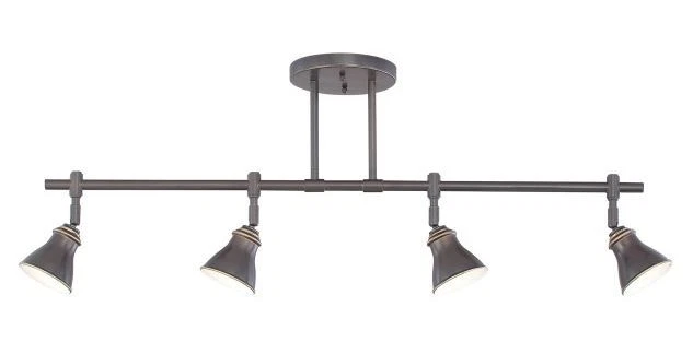 Iluminación de pista - Quoizel Signature 4 luces 36" largo halógeno modelo: QTR10054PN Foto 1 de 1