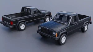 ABS-LIKE RESIN 3D PRINTED 1/16 1985 JEEP COMANCHE PICKUP KIT - Picture 1 of 10