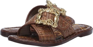 Sam Edelman Women's Gracyn Slide Sandal Dark Natural 7.5M - Picture 1 of 5
