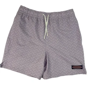 Vineyard Vines Boys Chappy Swim Trunks, Purple Waves, Size M NWOT - Picture 1 of 5