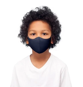 Girls' Soft Stretch Reusable Face Mask (Pack of 3), Navy, Kids, 3 Count (Pack... - Picture 1 of 4