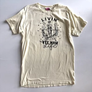 T-shirt Ali Dee Western grafica donna media Yeehaw punchy cowgirl manica corta - Foto 1 di 4