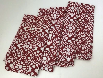 NNT, Red Abstract Design,Napkins. SZ 18/18,100% Cotton - Image 1 of 2
