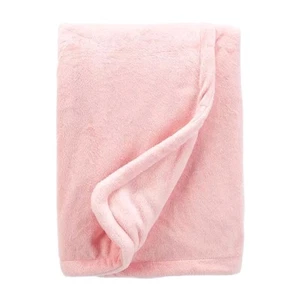 Carters Baby Plush Cozy Blanket BUNNY RABBIT Pink White Butterfly - Picture 1 of 8