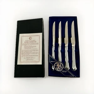 Towle Chippendale Steakmesser 9" rostfrei 4er Set Neu im Karton abgeschrägte Klinge Besteck - Bild 1 von 7