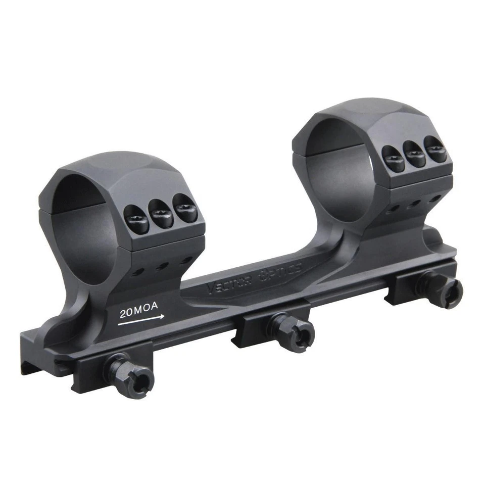 Vector Optics 20 MOA 34mm X-Accu One Piece Picatinny Rifle Scope Mount HIGH - Image 1 of 4