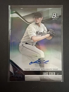 2021 Bowman Platinum #TOP-29 Jake Eder Top Prospects Foilboard #/299 - Picture 1 of 2