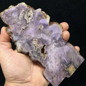 HIGH GRADE OLD STOCK PURPLE CLOUD AGATE/JASPER/LAPIDARY SLAB - Picture 1 of 8