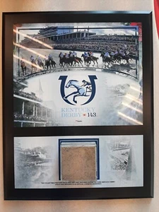 Churchill Downs 15x12 Plaque with Race Used Dirt - Picture 1 of 2