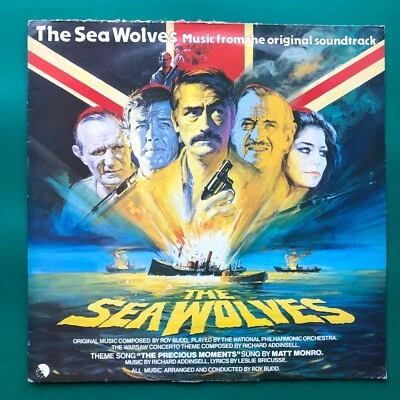 Roy Budd SEA WOLVES Film Soundtrack OST LP Gregory Peck Roger Moore David Niven - Image 1 of 4