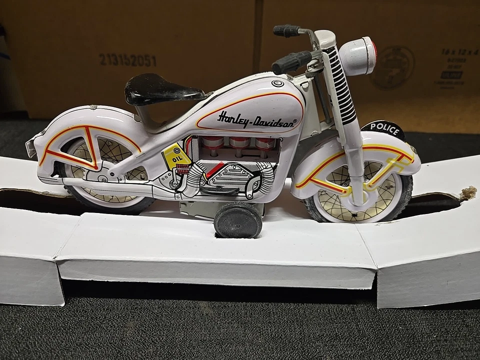 Жестяная игрушка репродукция Zonex Harley Davidson 1950-е  - Изображение 1 из 4