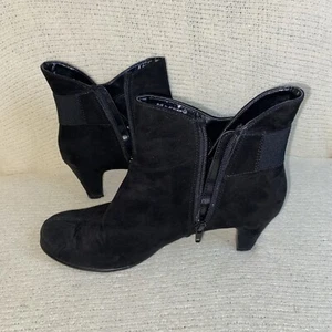 Aerosoles Play Again Black Ankle Bootie Size 8-1/2M w/ Box GUC - Picture 1 of 13
