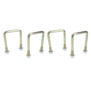4 Pack M10 60mm x 90mm U-Bolt N-Bolt for Trailers with Nuts HIGH TENSILE - Picture 1 of 4