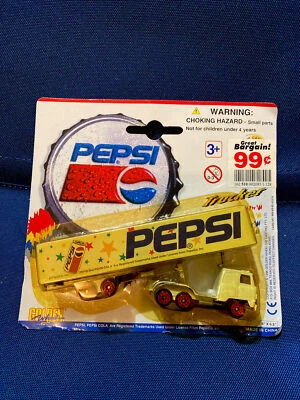 Remolque semi tractor PEPSI Golden Wheels NUEVO juguete coleccionable sin abrir 02278 soda Foto 1 de 4