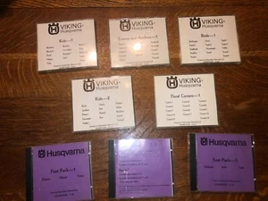 8 Disquetes Husqvarna Viking Bordados Pájaros-Florales-Fuentes-Niños-Etc - Imagen 1 de 8