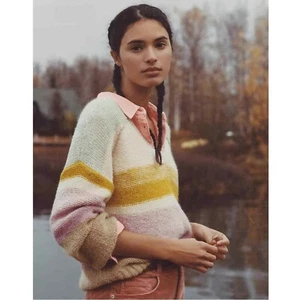 ANTOPOLOGIE Maglione a righe Theia S Nuovo con etichette - Foto 1 di 2