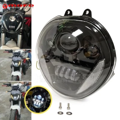 LED Headlight Projector W/DRL For Ducati Monster 821 1200 1200R 1200S 2015-2017 - Image 1 of 4