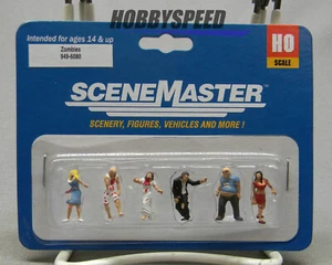 WALTHERS ZOMBIE FIGURES 6 PACK HO SCALE scenery landscape people W949-6080 NEW - Picture 1 of 2