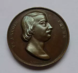 Bélgica, medalla François Prume (1816-1849), violinista y compositor belga - Imagen 1 de 2