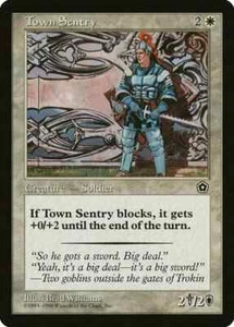 MTG Town Sentry - P02 Portal Second Age NM - Picture 1 of 1