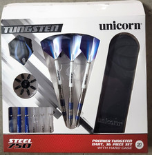 Unicorn 750 Premier Tungsten 36-Piece Dart Set w/ Hard Case D71850 Open Box