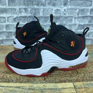 Nike Air Penny II Miami Heat Retro Nero Rosso 33386-002 Uomo Taglia 10 Rare 2016 - Foto 1 di 9