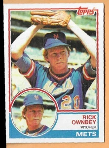 Rick Ownby New York Mets #739 - Topps casi nuevo-como nuevo 1983 - Imagen 1 de 2