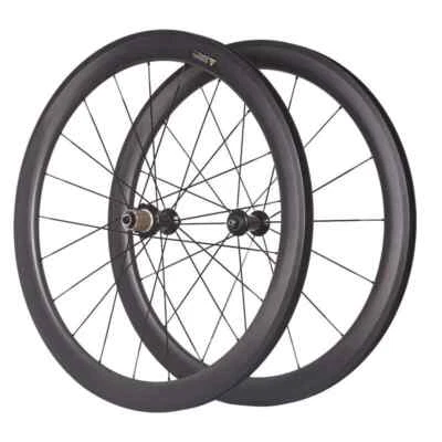 700C V Brake Carbon Fiber Road Bike Wheelset 38/50/60/88mm Width 25*18mm Wheels - Image 1 of 4