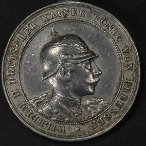 Medalla 1898 Imperio Alemán Manouver y Desfile en Metz Guillermo II - Imagen 1 de 2