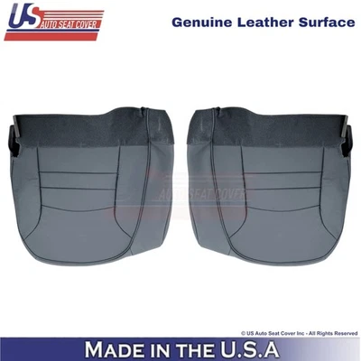 Fundas de asiento delanteras inferiores grises de cuero genuino para Ford Crown Victoria 1998-2002 Foto 1 de 4
