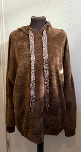 Italy Cord Shirt Sweatshirt Hoodie Kapuze weich36,38,40,42,44,46,48,50 braun H16 - Bild 1 von 6