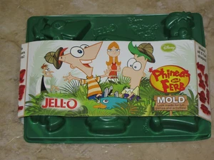 Disney Phineas und Ferb Jello Form 2012 Kraft Lebensmittel 6 lustige Formen Jello Jigglers - Bild 1 von 1