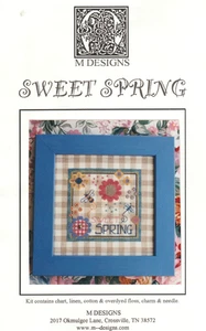 KIT DE PUNTADA EN X "SWEET SPRING" - Lino/Dije/Hilo teñido - por M DESIGNS - FUERA DE STOCK - Imagen 1 de 3