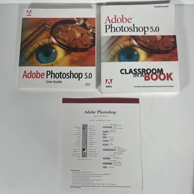 Adobe Photoshop 5.0 User Guide Book Instruction Manual Only + Classroom Lot Of 2 - Image 1 of 4