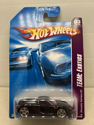 Hot Wheels Team Exotics Series Porsche Carrera 3/4 Vintage 2007 sellado NOS 115 Foto 1 de 4