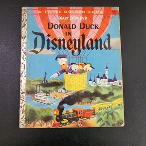 Vintage Donald Duck in Disneyland A Little Golden Book 1955 Edition A - Picture 1 of 8