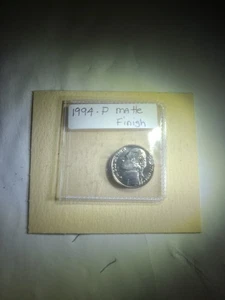 1994 P Jefferson Nickel Matte Finish FULL STEPS *LOW MINTAGE* Free Shipping - Picture 1 of 6