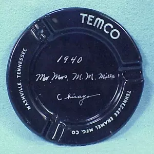 TEMCO - Ashtray - 1940 4 oz - Chicago - Foto 1 di 1