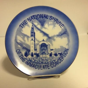 National Shrine Of The Immaculate Conception 8.5” Plate Ceramic - Bild 1 von 3