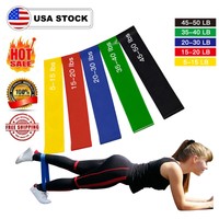 Resistance loop bands set Strength fitness Gym exercise Yoga workout Pull up NEW
