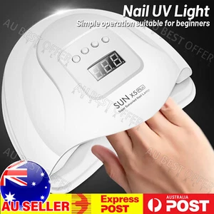 New 120W LED UV Nail Lamp Light Gel Polish Dryer Manicure Art Curing AU Plug AU - Picture 1 of 9