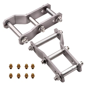 2" Rear Extended Greasable Shackles 45-48mm For Ford Ranger PX Mazda BT50 2012+ - Picture 1 of 12