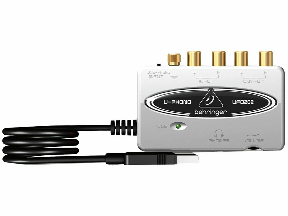 Behringer U-phono Ufo202 - Interfaccia Audio USB con Preamplificatore Phono